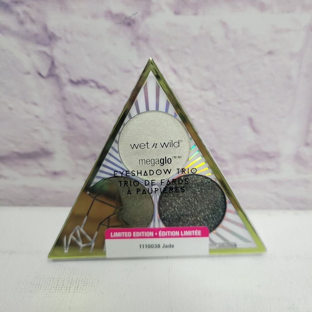 New No Box Wet n Wild Crystal Cavern MegaGlo Eyeshadow Trio Jade 3.5g